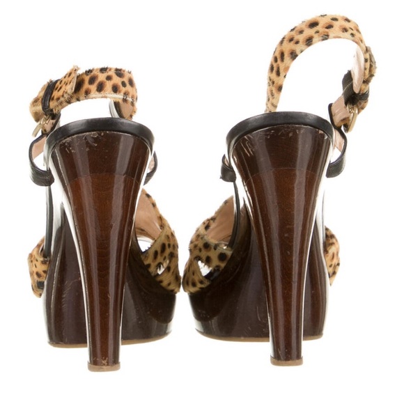 Jerome C. Rousseau Pony Hair Slingback Heels - Picture 4 of 6